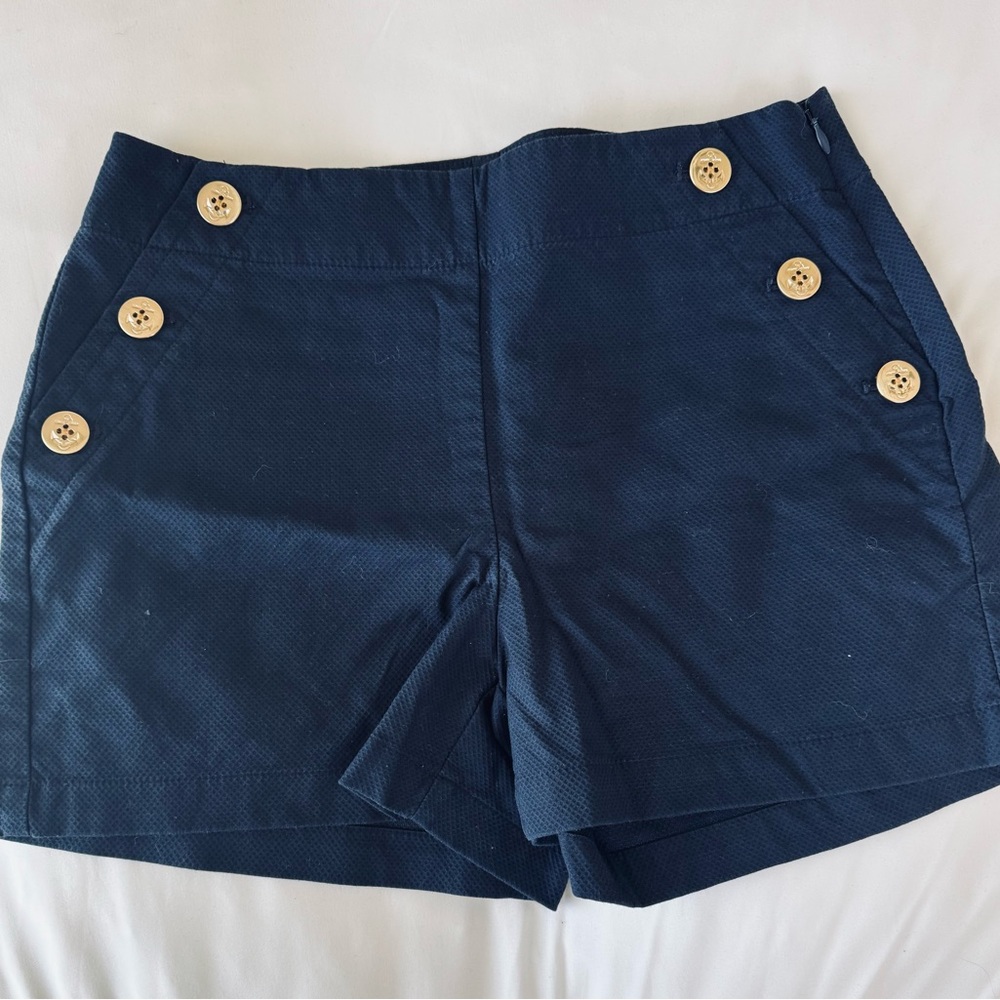 J. Crew Navy High-Waist Button-Detail Shorts